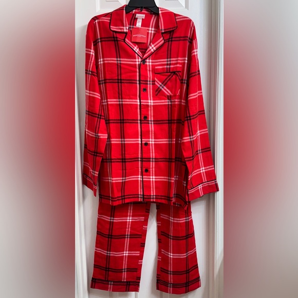 Men's Red Plaid Lightweight Flannel Matching Family
Pajama Set - Wondershop NEW - Picture 7 of 16